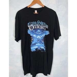 Trans-Siberian Orchestra Winter 2022 Black Short Sleeve Unisex Cotton T-Shirt XL